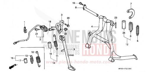 BEQUILLE CBR600FM de 1991